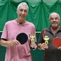 Roy Hill, left, and Gavin Smithies were the winners of the Wednesday Night Round/robin tournament. PHOTOS BY TONY WIGLEY