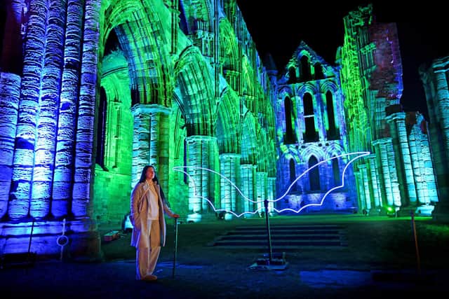 Illuminated Whitby Abbey has been temporarily cancelled due to the ongoing intense weather conditions.