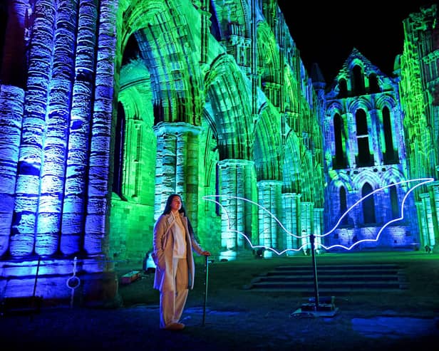 Illuminated Whitby Abbey has been temporarily cancelled due to the ongoing intense weather conditions.