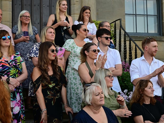 Family and friends enjoying the event.