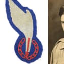 From left: A "collector's dream" - A SAARF wing; and Captain Leslie Scott.