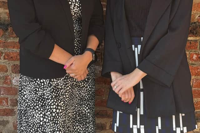 Clare Wilson, Family Law Solicitor (left), Samantha Sinclair, Head of Family Law (right)