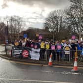 The Royal College of Nursing picket at Scarborough Hospital in January. (Photo: Anttoni James Numminen)