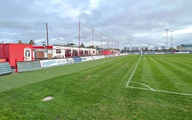 Bridlington Town's Queensgate ground.
picture courtesy of Rightbiz.