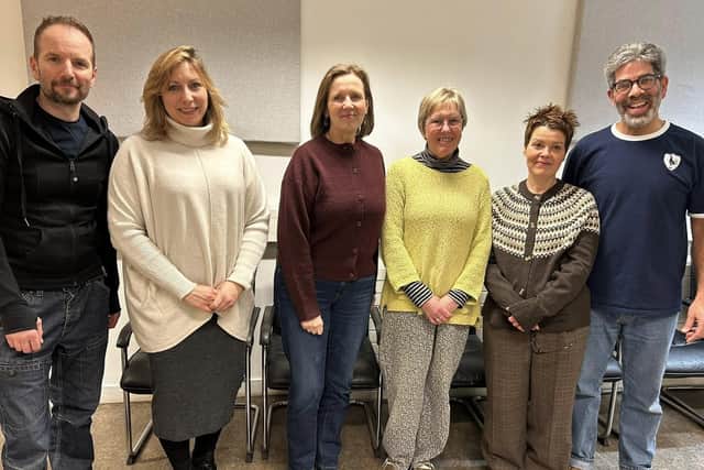 Chris Parrinder, Lisa Goodfellow, Rachel Emerson, Kate Woodward-Hay, Bette Davis and director Duncan Lewis.