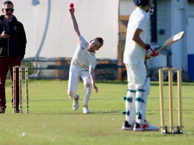 A Brid bowler gives it their all