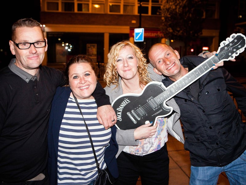 Mark, Mandy, Clare & Wayne having a great night out.
