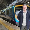 David Skaith, Mayor of York and North Yorkshire, at Scarborough Station. Image courtesy of Anttoni James Numminen, LDRS.