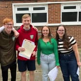 All smiles for these Scalby School GCSE students.