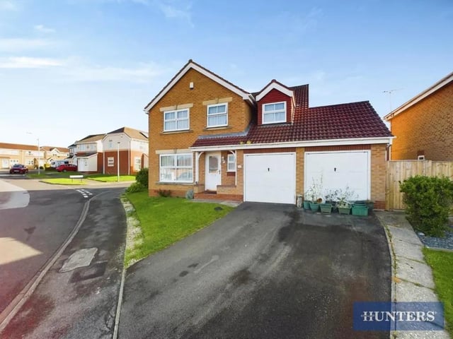 This five bedroom and three bathroom detached house is for sale with Hunters with a guide price of £260,000.