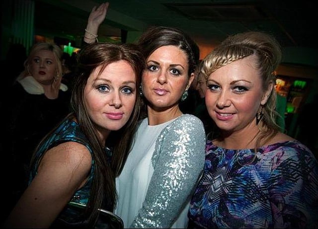 Lucy, Kim and Adele in the George.