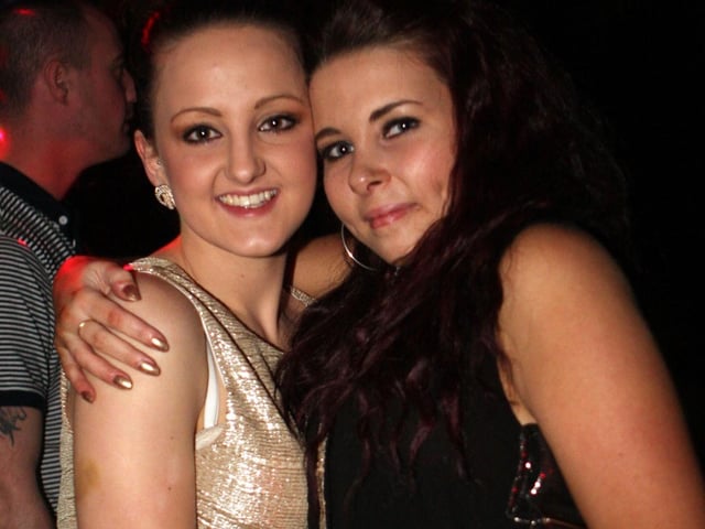 Chelsea and Steph in Quids Inn.