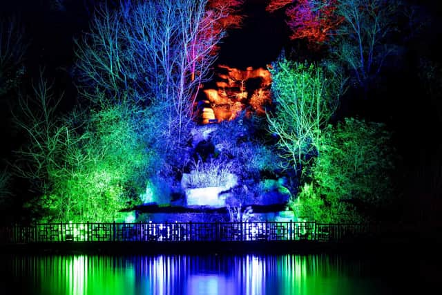 Scarborough's Peasholm Park is lit up during a previous Scarborough Lights event.