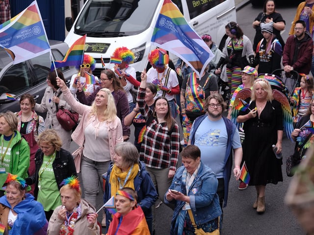 Proud to wave their flags