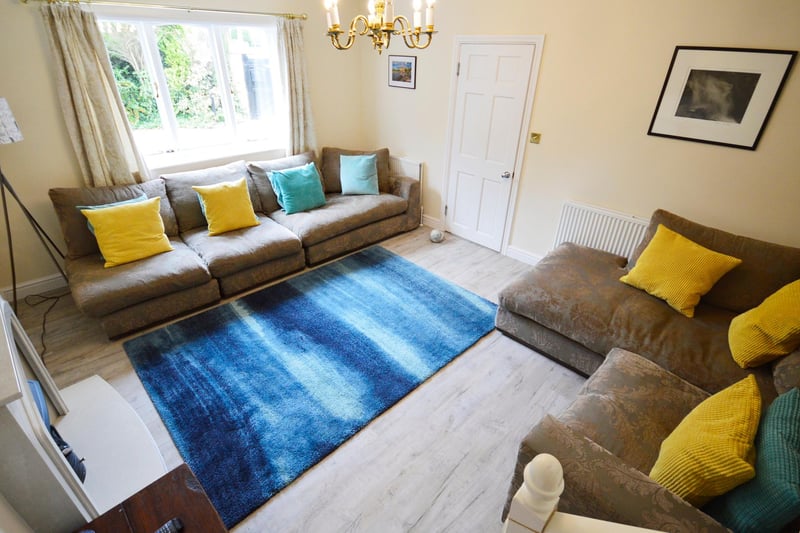 A spacious, bright living room
