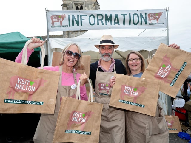 Shopping bags at the ready to grab some treats.Richard Ponter, Visit Malton CIC