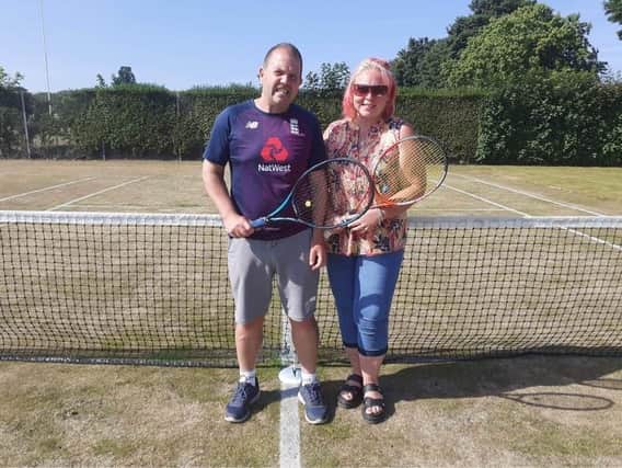 Paul and Jo Robinson are organising a tennis event at Bridlington Lawn Tennis Club this Sunday to raise money for Children with Cancer UK.