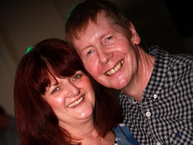 Gill and Paul enjoying their night out in Blue Lounge.