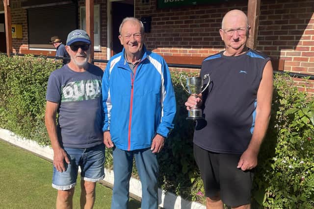 Harry Old, Peter Hodgson & winner Billy Holdsworth.
