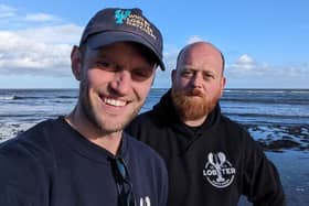 Whitby Lobster Hatchery Manager Joe Redfern and fisherman George Lamplough.