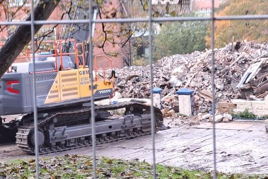 A resident's view of the demolition.