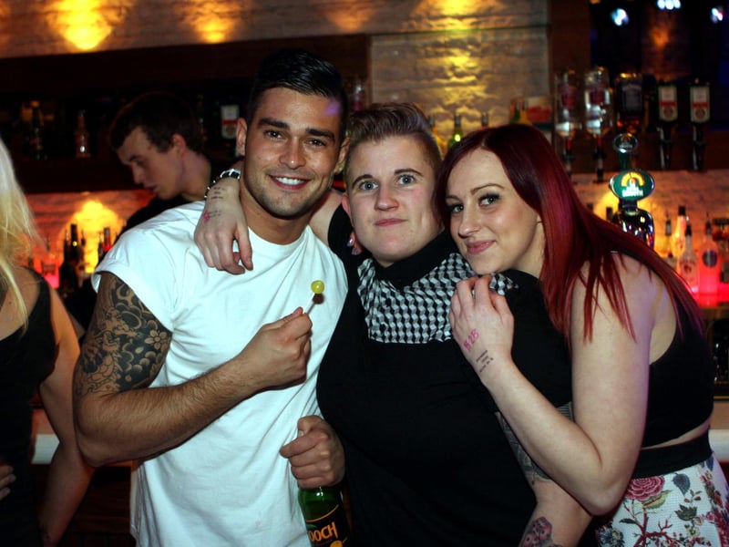 Michael, Paris and Lucy enjoying Drop the Bomb at Blue Lounge