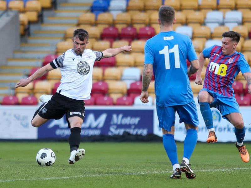 Captain Ryan Watson on the ball for Boro.