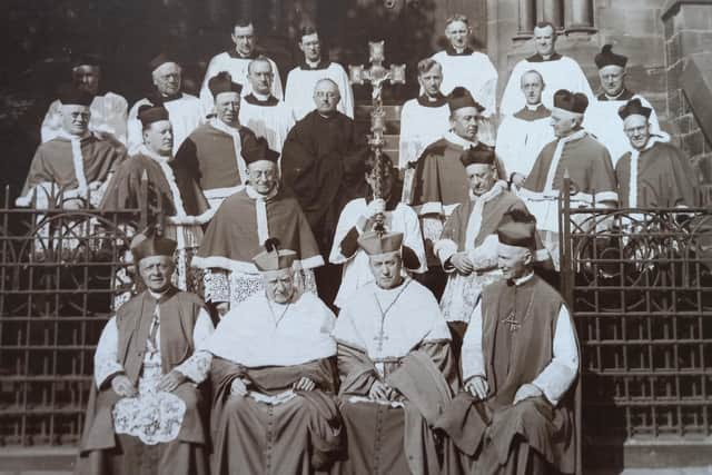 Bishop and clergy at the 1925 Consecration