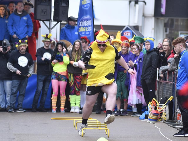 Inventive outfits entertain the crowds