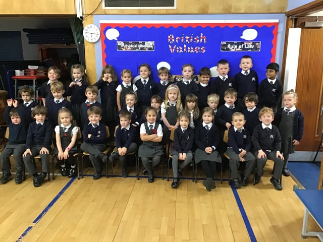 St Martin's School blossom class.