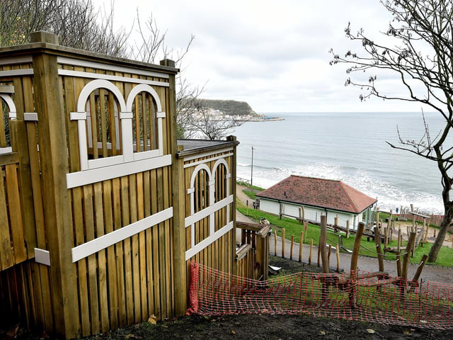 Part of the new South Cliff play area .