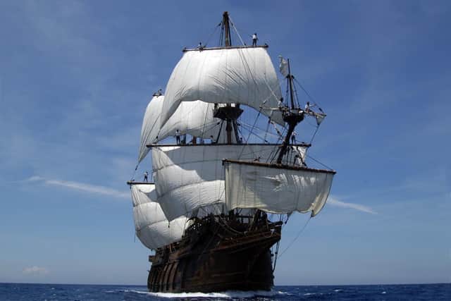 The Galeon Andalucia will visit Whitby and Scarborough in July