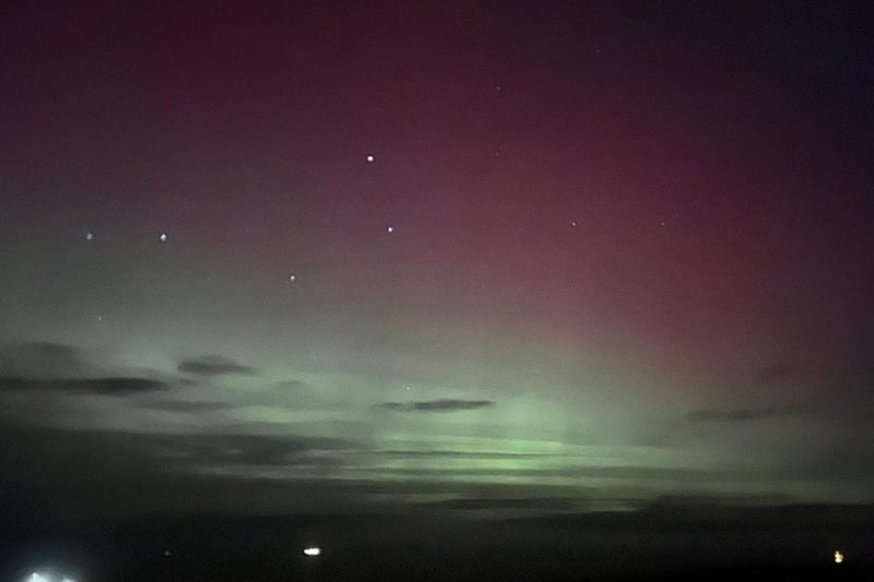 John Readman captured this aurora image, with the constellation The Plough on the left.