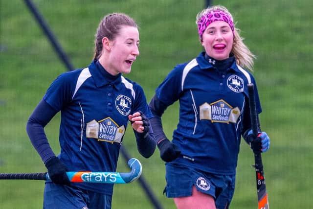 Whitby Hockey Club Ladies lost 2-1 at home to Newcastle University 6s. photo by Brian Murfield.