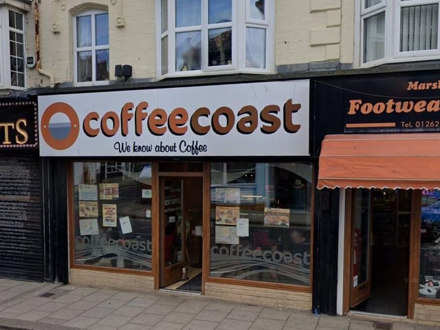Coffee Coast is located on South Cliff Road, Bridlington. One Tripadvisor review said "We visit here regularly and the coffee is excellent. Tried everywhere in Bridlington and this place is the best we've found. They know how to make a great cup of cappuccino."