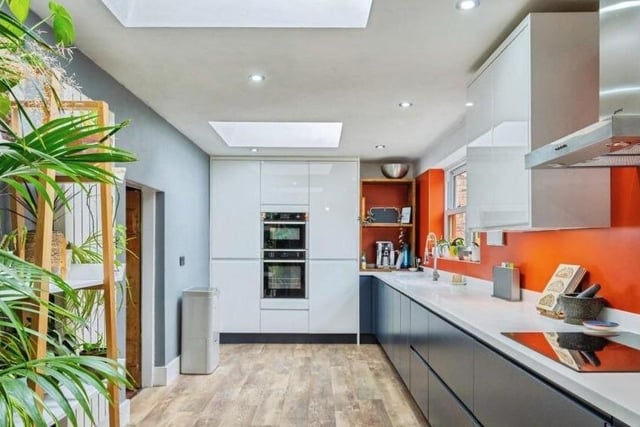 A modern, well equipped kitchen.