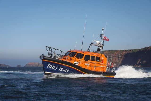Stock Image of Whitby's Shannon Class lifeboat, Lois Ivan. Image: RNLI/Ceri Oakes