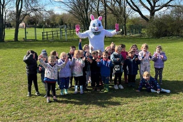 Smiles and sunshine for Seamer Pre-schools Easter egg hunt