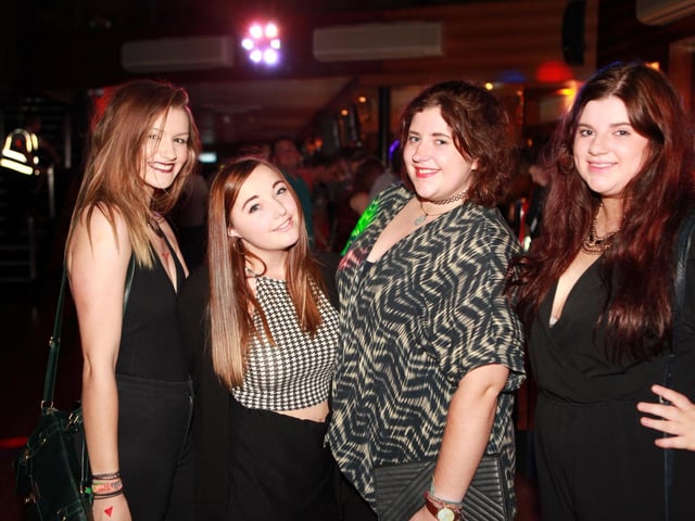 Megan, Jasmine, Helen and Rose in Blue Lounge