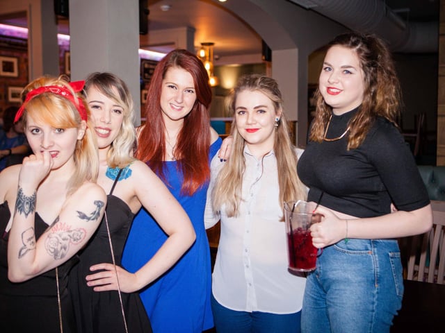 Paige, Savanha, Nicole, Chloe & Charlle looking very glamorous in the Scarborough Flyer.