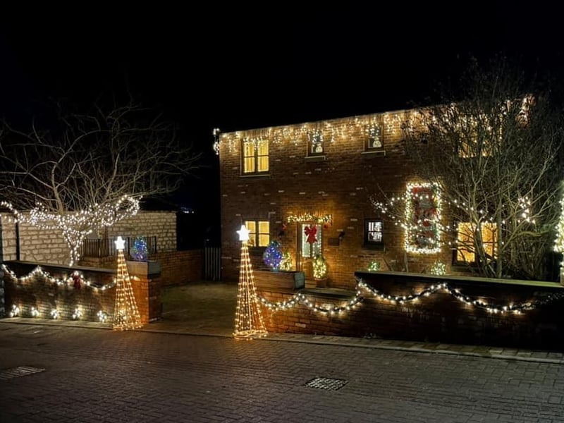 This Scarborough house is shining vibrantly with stunning lights.