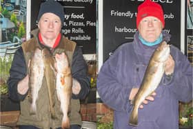Peter Horbury, left, won Sunday's Heaviest Fish, and Brian Harland had the Heaviest Bag of Fish.