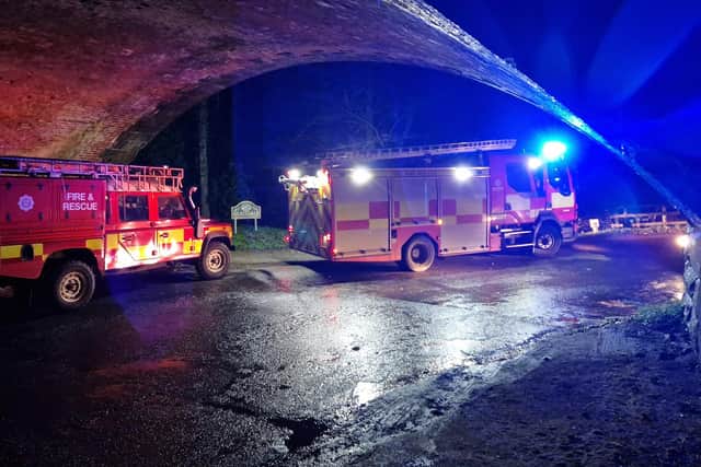 Fire crews on the scene in Glaisdale