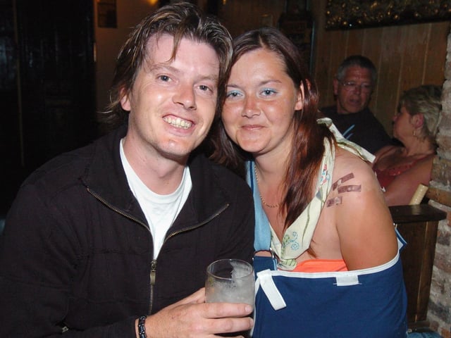 Who do you recognise on this night out in 2005?