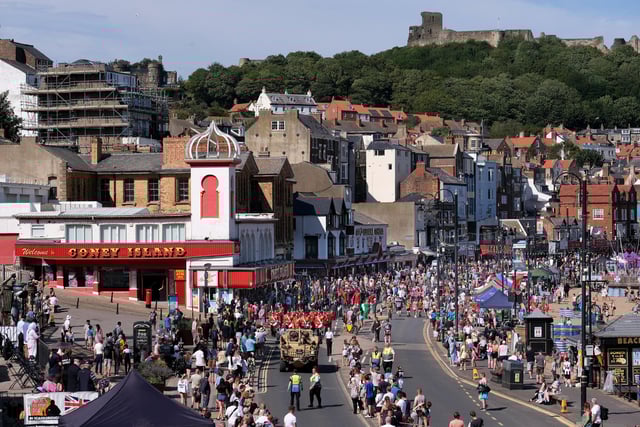 Crowds enjoy the parade