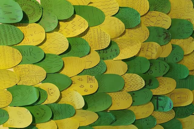 Each of the scales has been individually designed