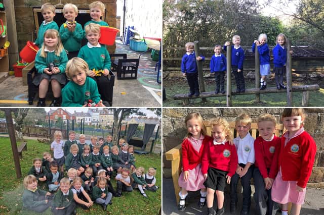 Some of the new school starters around Whitby and district schools.