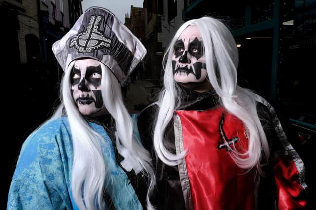 A walk through the streets at Whitby Goth Weekend.
picture: Richard Ponter
