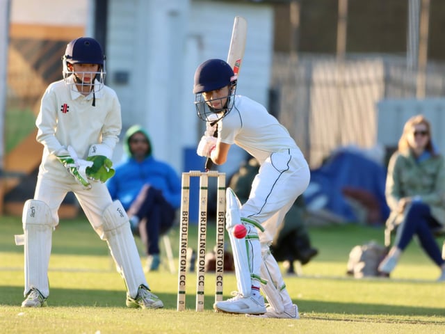 A Valley batter gets ready to hit a delivery.