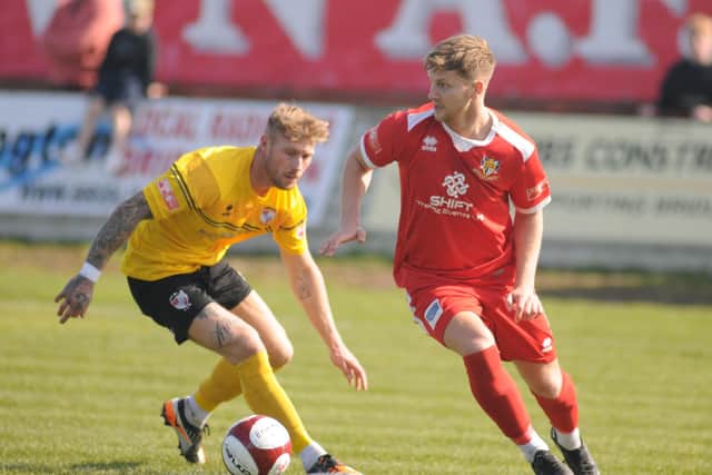 Jake Martindale in action for the Seasiders during Saturday's draw.
